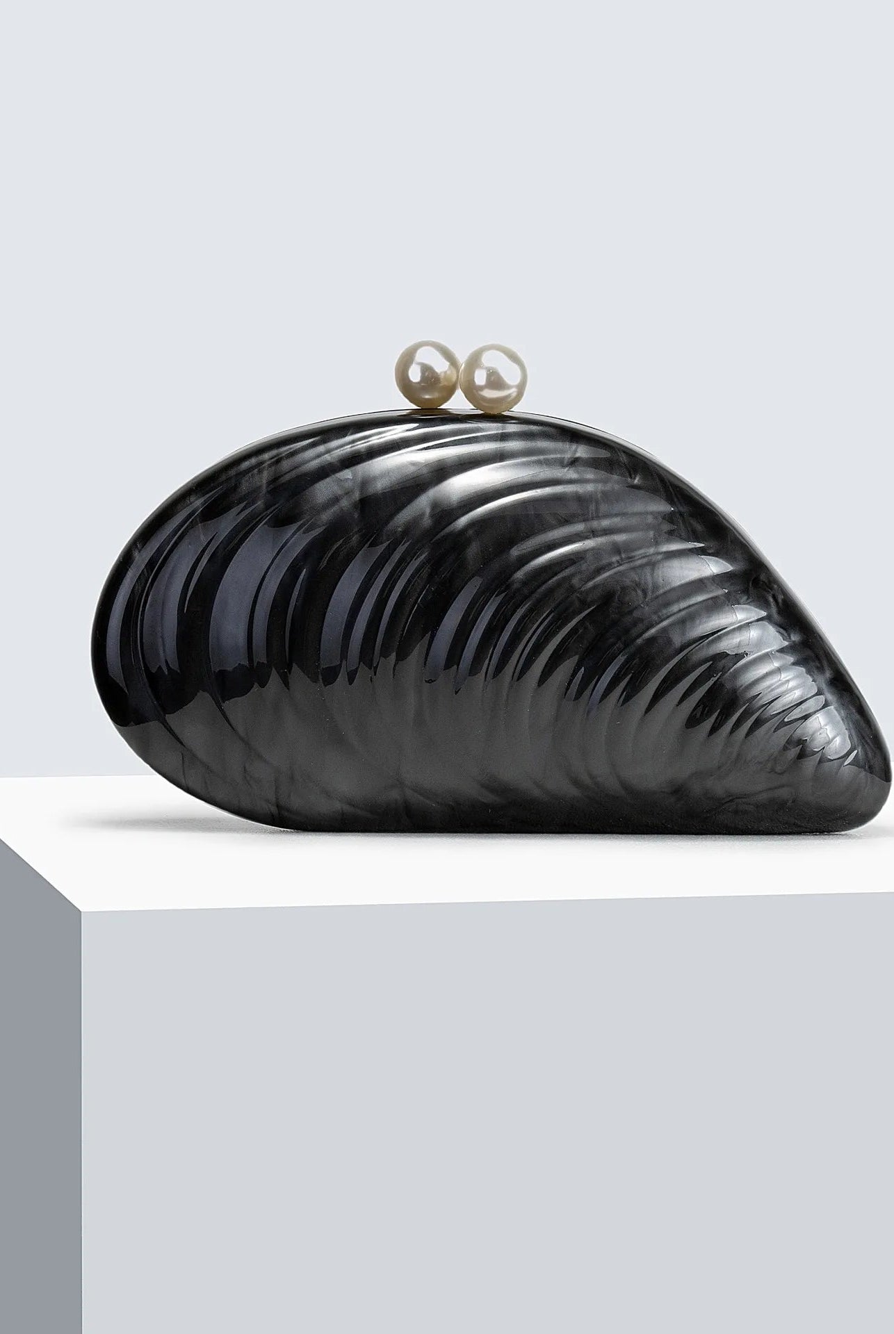 SOERA Valentina Shell - Shaped Clutch Purse - Handbags - Black