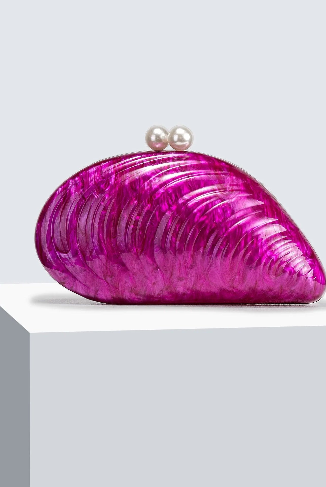 SOERA Valentina Shell - Shaped Clutch Purse - Handbags - Rose