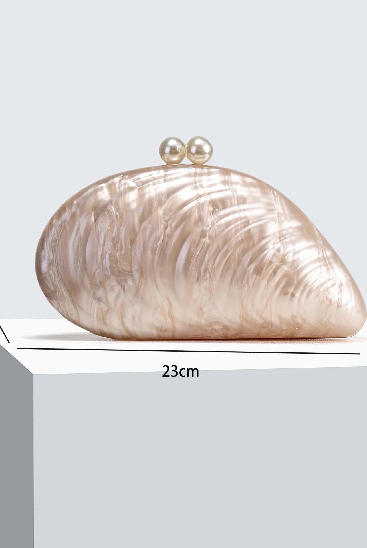 SOERA Valentina Shell - Shaped Clutch Purse - Handbags - Rose