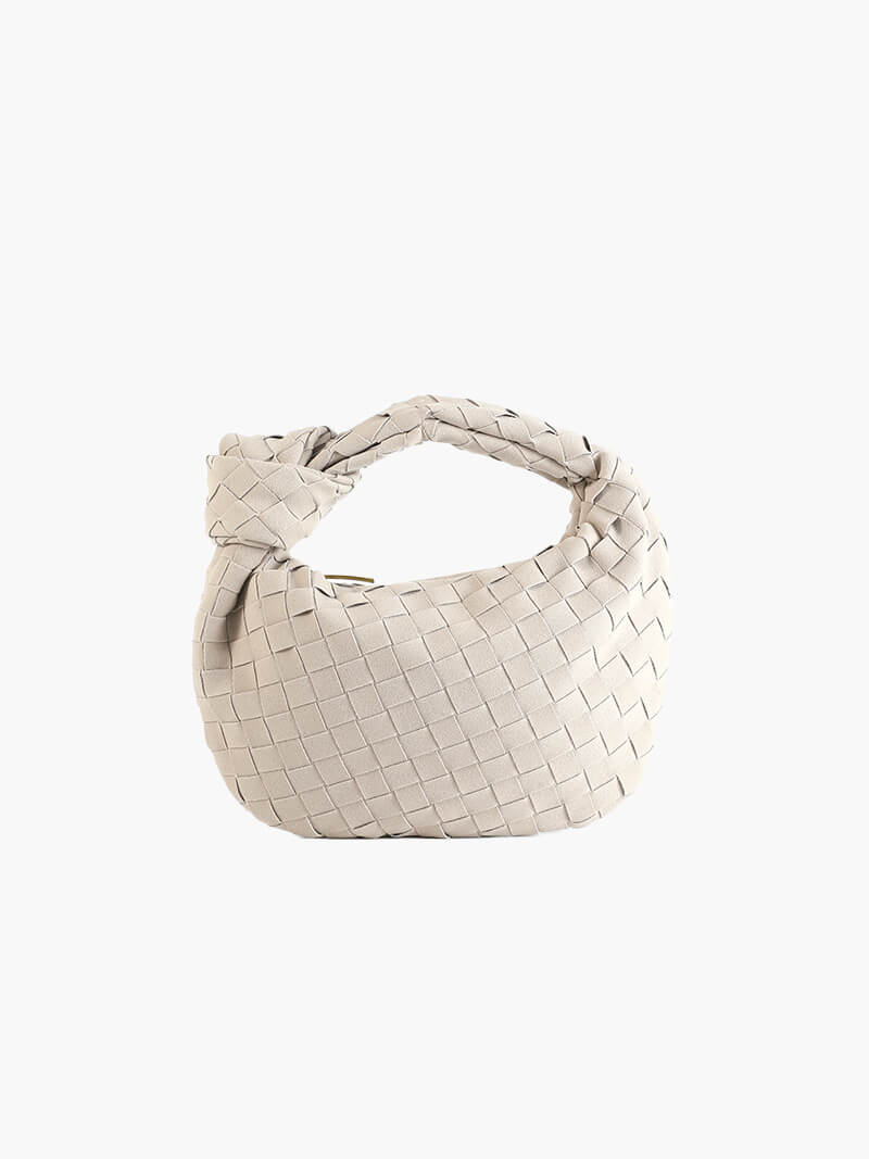 SOERA Woven Bag mini suede - Handbags - DBAD2-WK272001 Beige