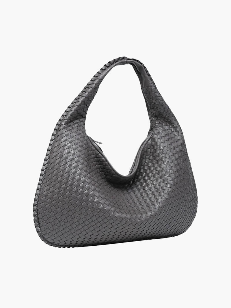 SOERA Woven bag XL - Handbags - DBAD2-QL367011 darkgrey