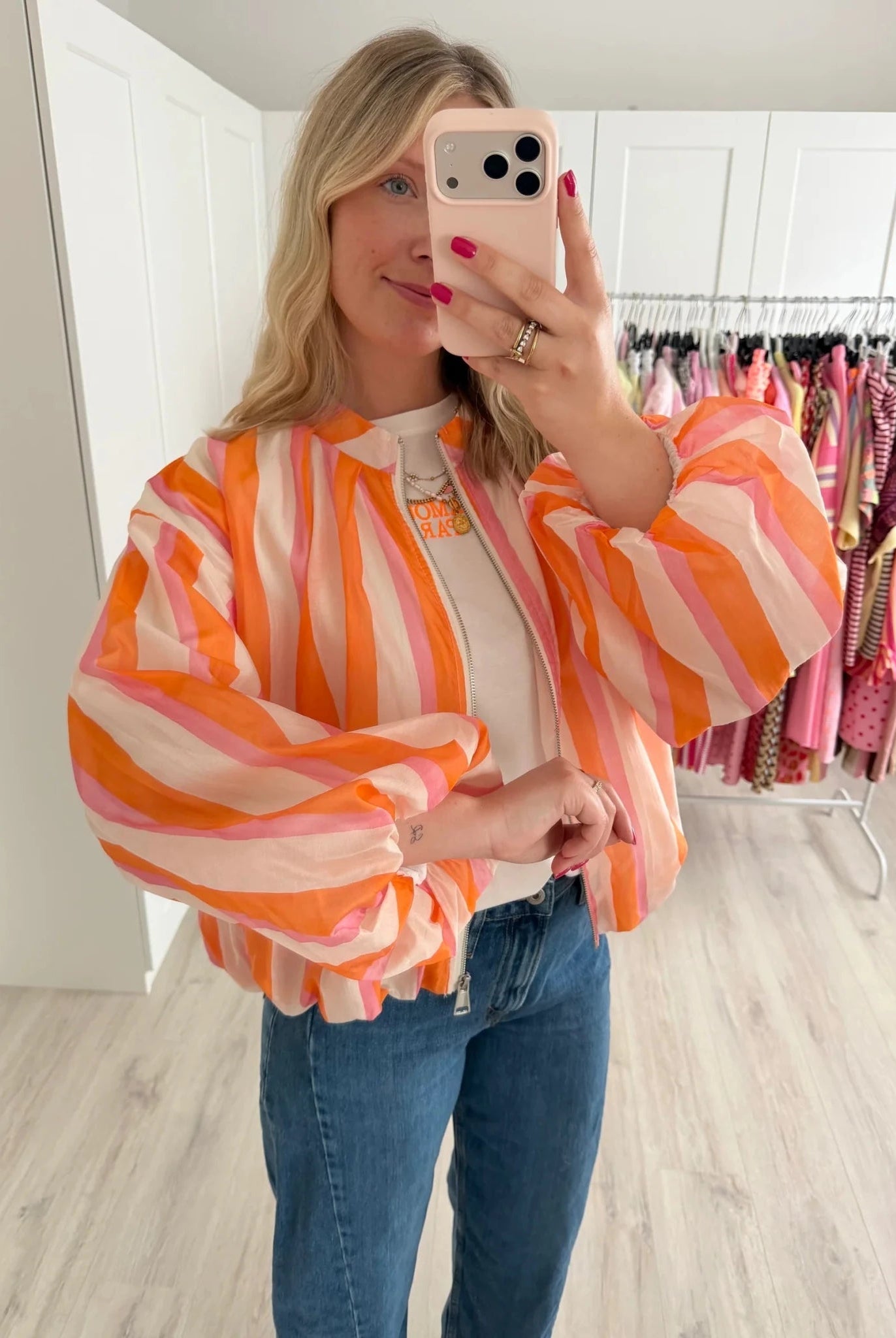 SOERA Aistandre Striped Bomber Jacket - Jacket - SOERA-117379-DEF-OS-10628 M