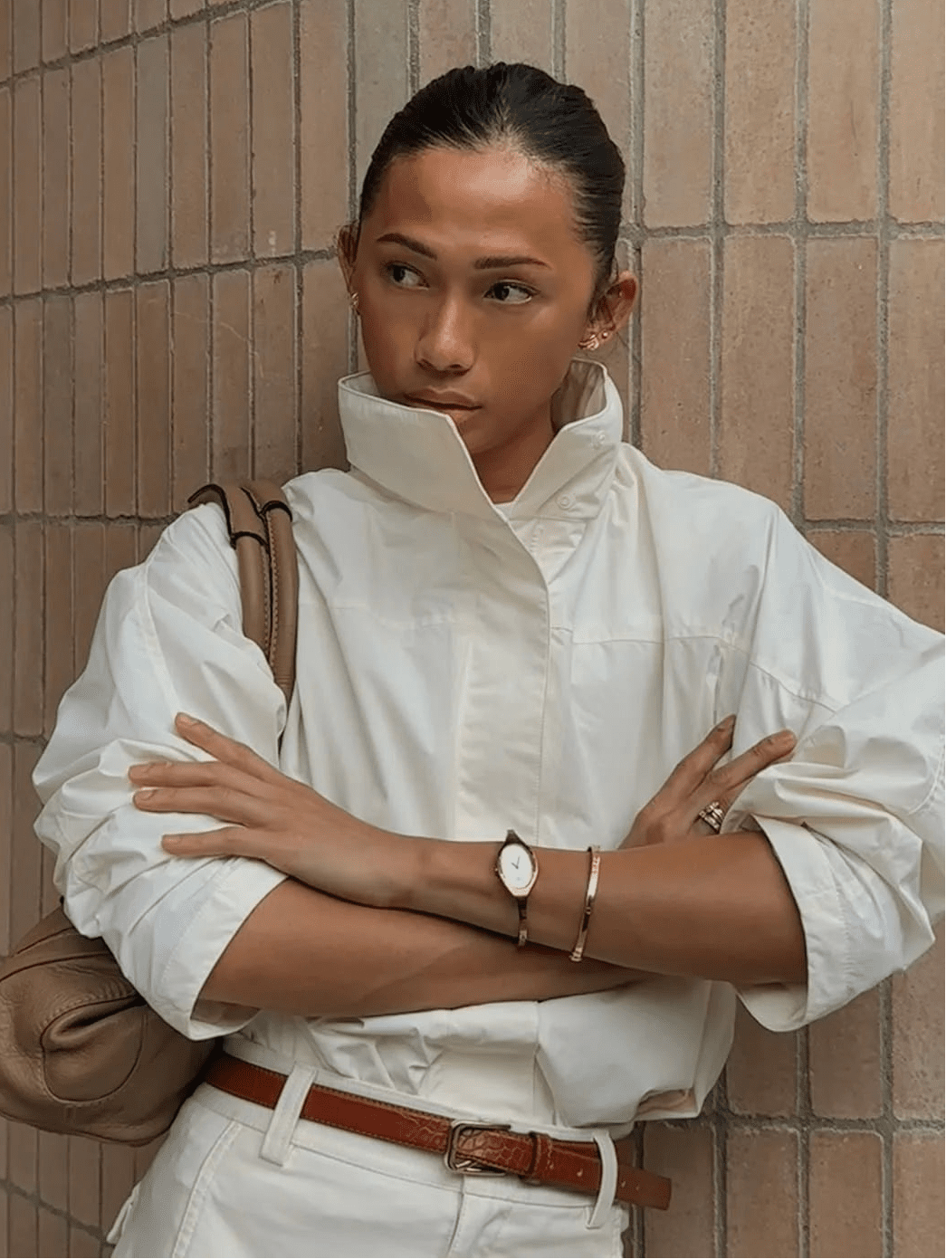 SOERA Bianca Hooded Waterproof Bomber Jacket - Jacket - White S