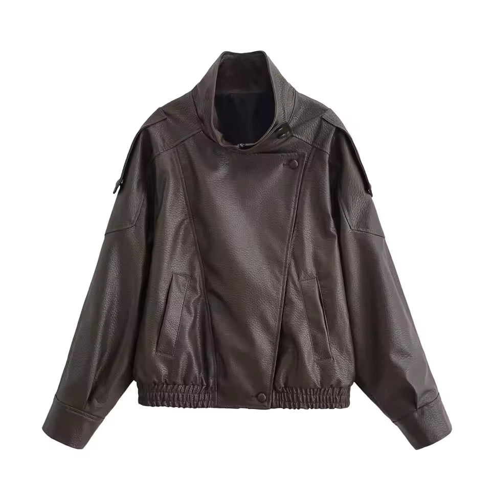 SOERA Elena Asymmetric Button Pocket Jacket - Jacket - Black XS