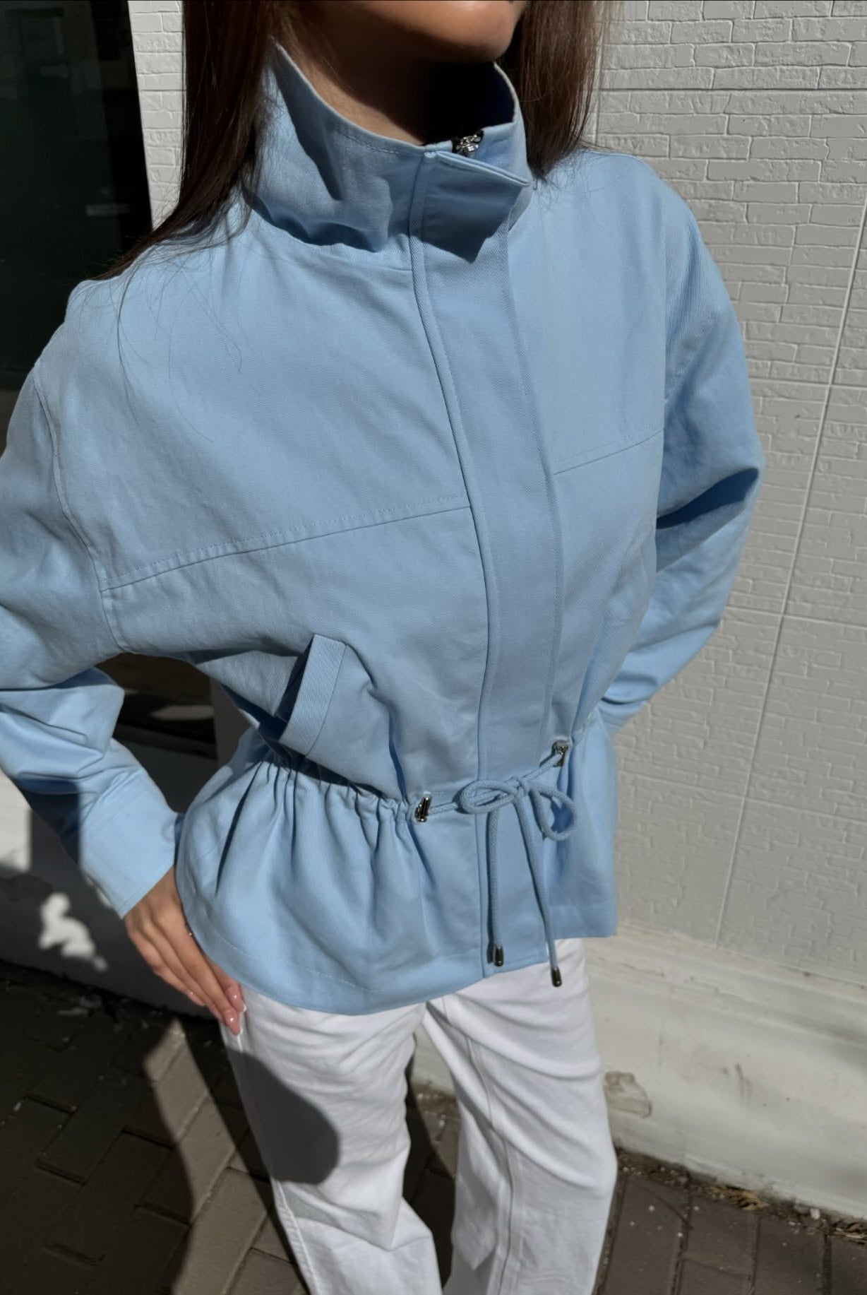 SOERA Esther Stand Collar Jacket - Jacket - SOERA-381763-BLU-S-58147 Blue S