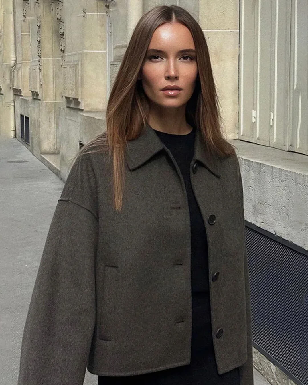 SOERA Angelina Buttoned Short Jacket - Jackets - 1005009897269668-;kN1767257410472935455 S Brown