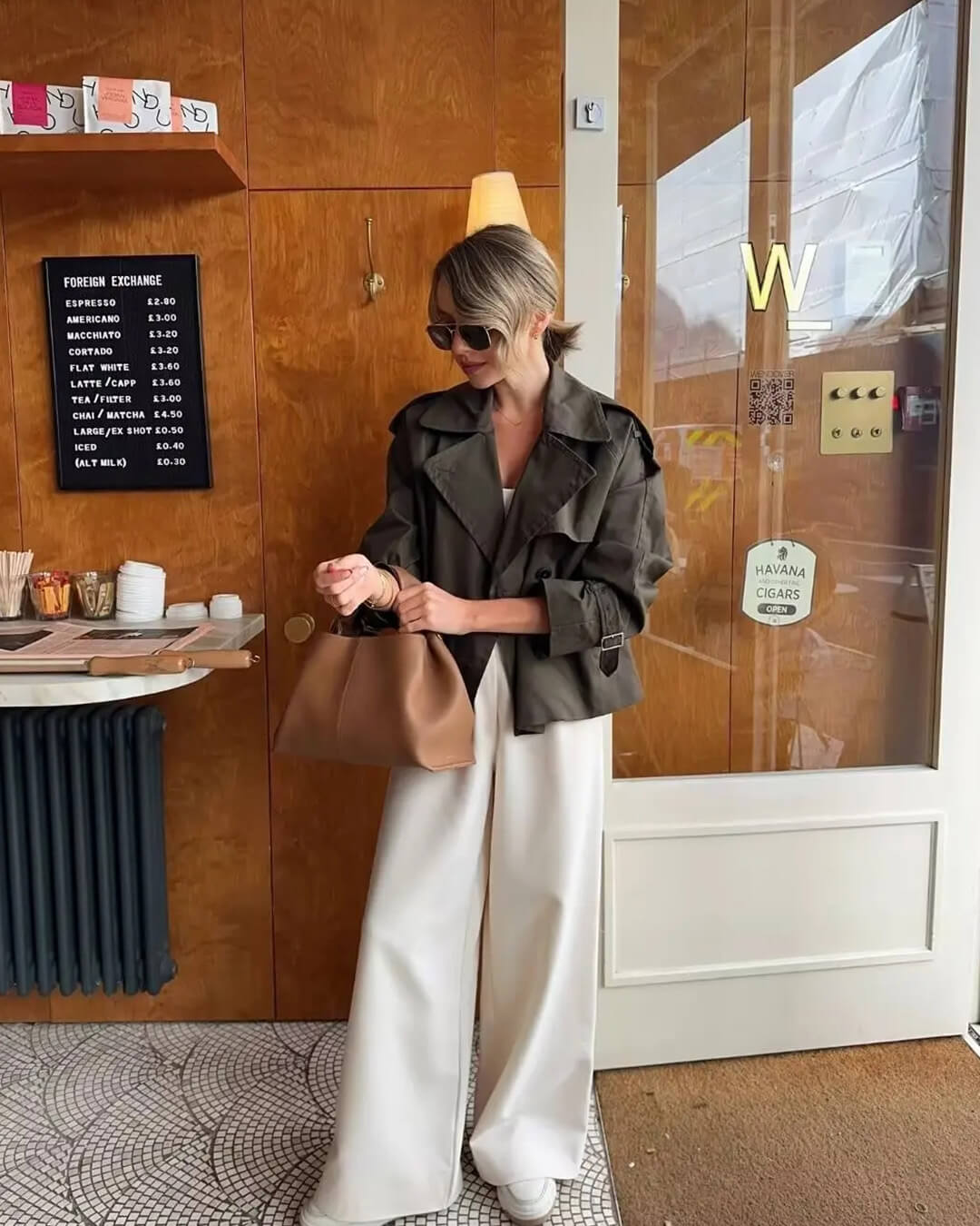 SOERA Bellatrix Cropped Trench Coat - Jackets - 1005008092972146-;YH1773321573714564903 Black L