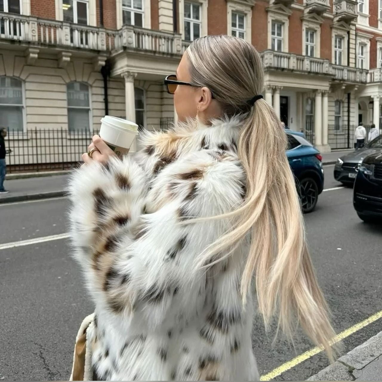 SOERA Celeste Leopard Faux Fur Coat - Jackets - um1764442362185470010 White Leopard XS