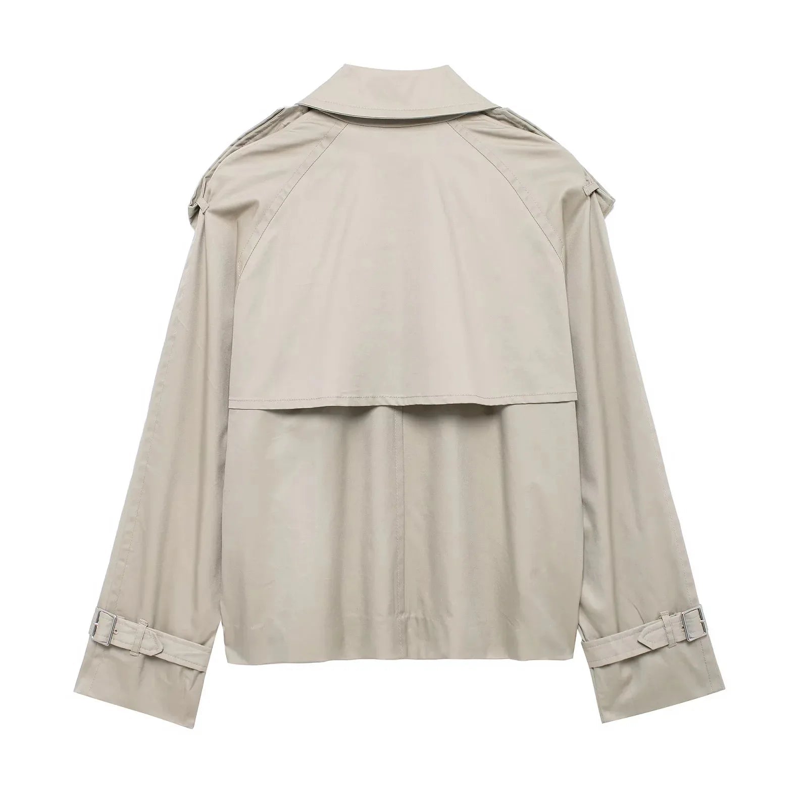 SOERA Dhelia Short Trench Coat - Jackets - 1005007713699485-;ur1763050842443361001 Army Green S