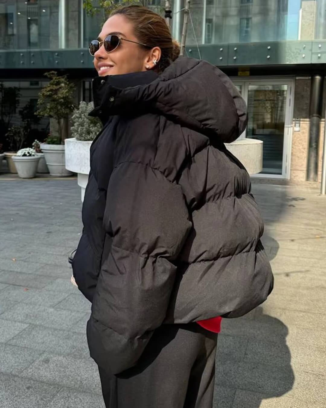 SOERA Hannah Hooded Puffer Jacket - Jackets - Black M