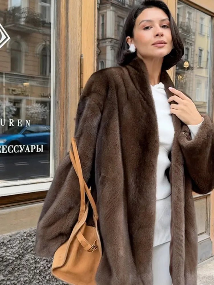 SOERA Hazel Belted Faux Fur Jacket - Jackets - 3256810152833140-;GH1765284569716361313 M Brown