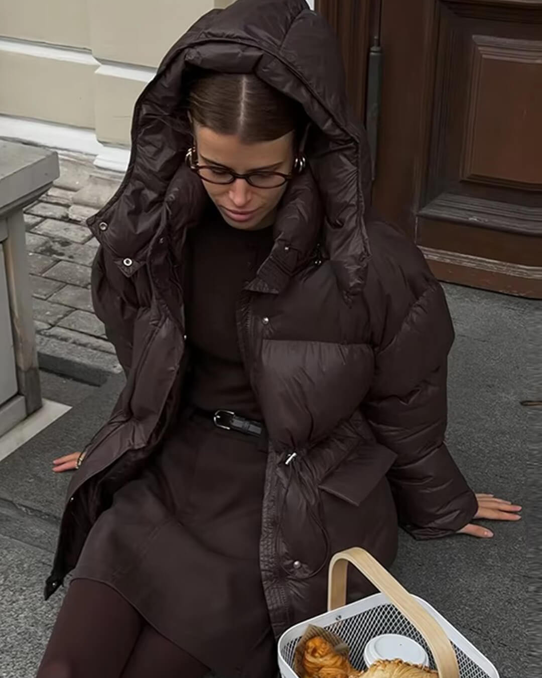 SOERA Jillian Glossy Puffer Jacket - Jackets - Chocolate L