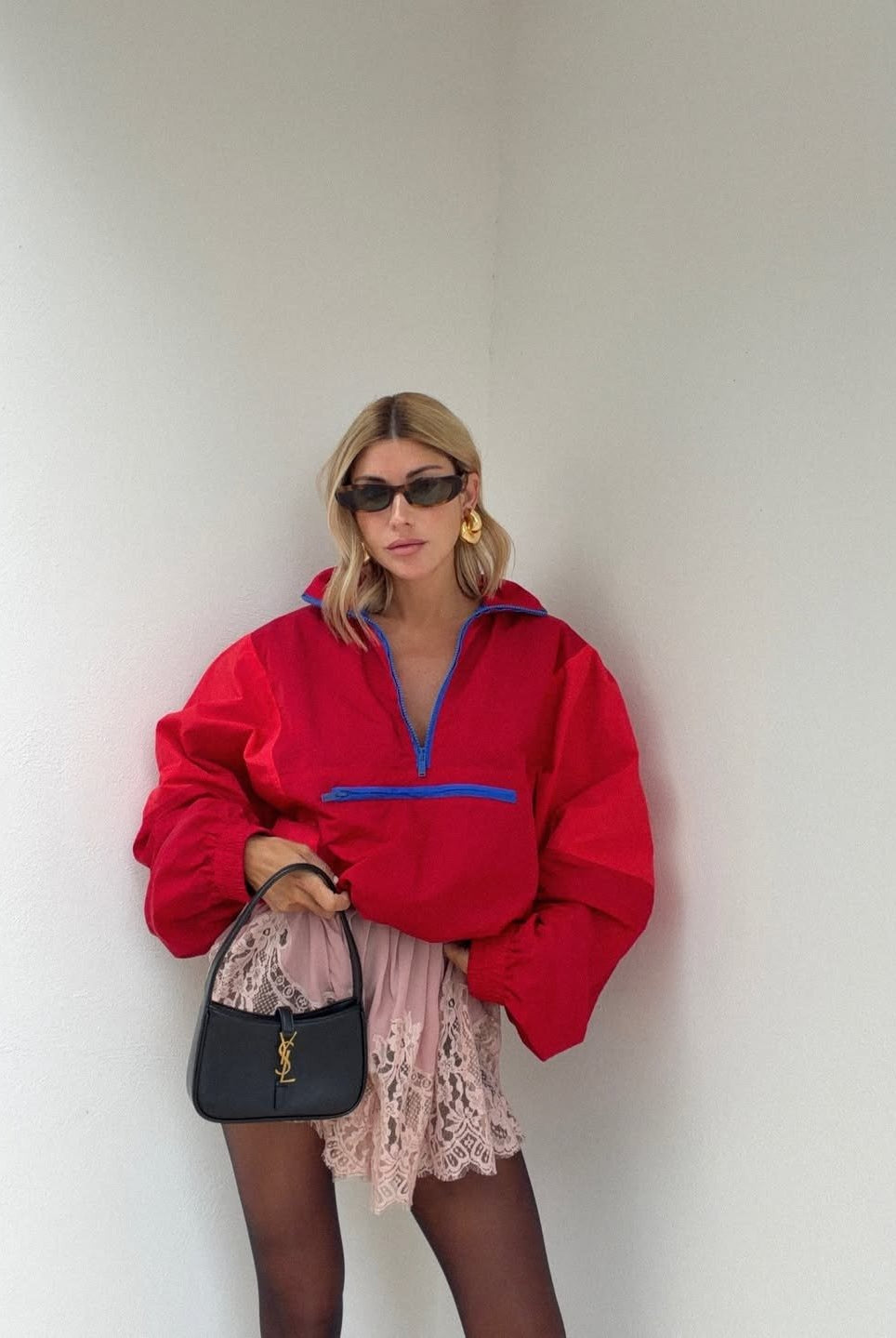 SOERA Margot Half-Zip Windbreaker Jacket - Jackets - SOERA-582275-RED-S-21795 Red S