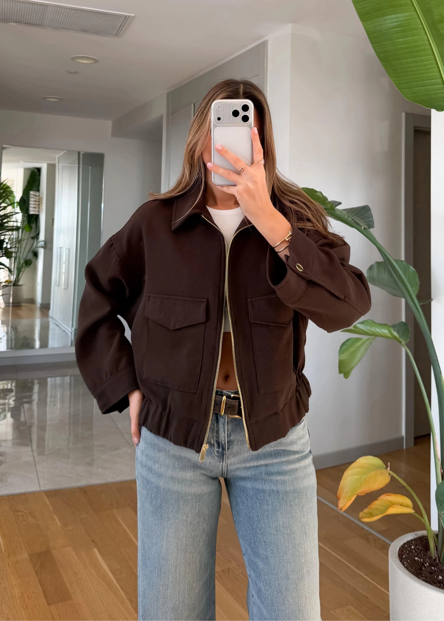 SOERA Zoey Zip Up Pocket Jacket - Jackets - 1005010155299500-;eK1774621553279165225 Dark Brown S