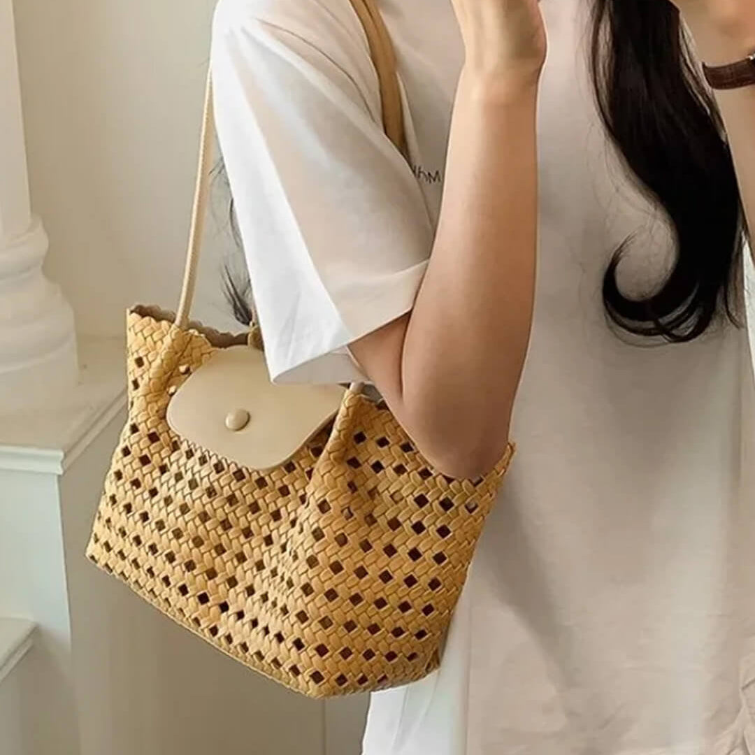 Marina Embossed Shoulder Bag