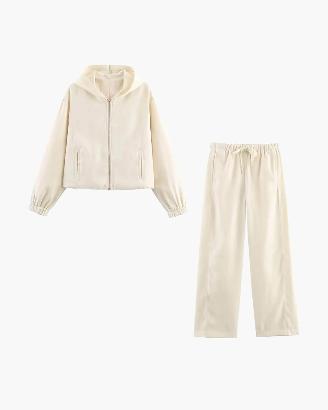 SOERA Amirah Hooded Tracksuit Set - Matching Sets - Set Beige