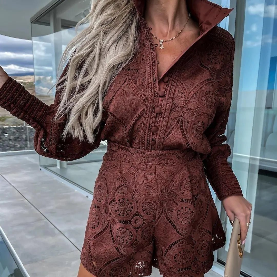 SOERA Bianca Summer Ibiza Ensemble - Matching Sets - Brown S