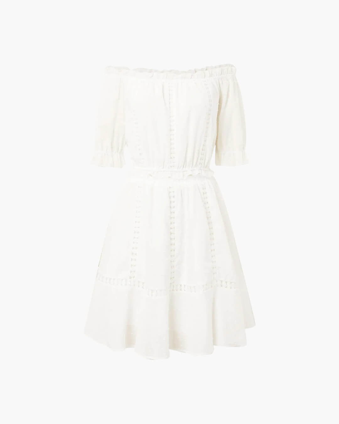 SOERA Connie Swiss Dot Ruffled Crop Top Skirt Set - Matching Sets - 1005008886382360-;QW1776154513860192734 M