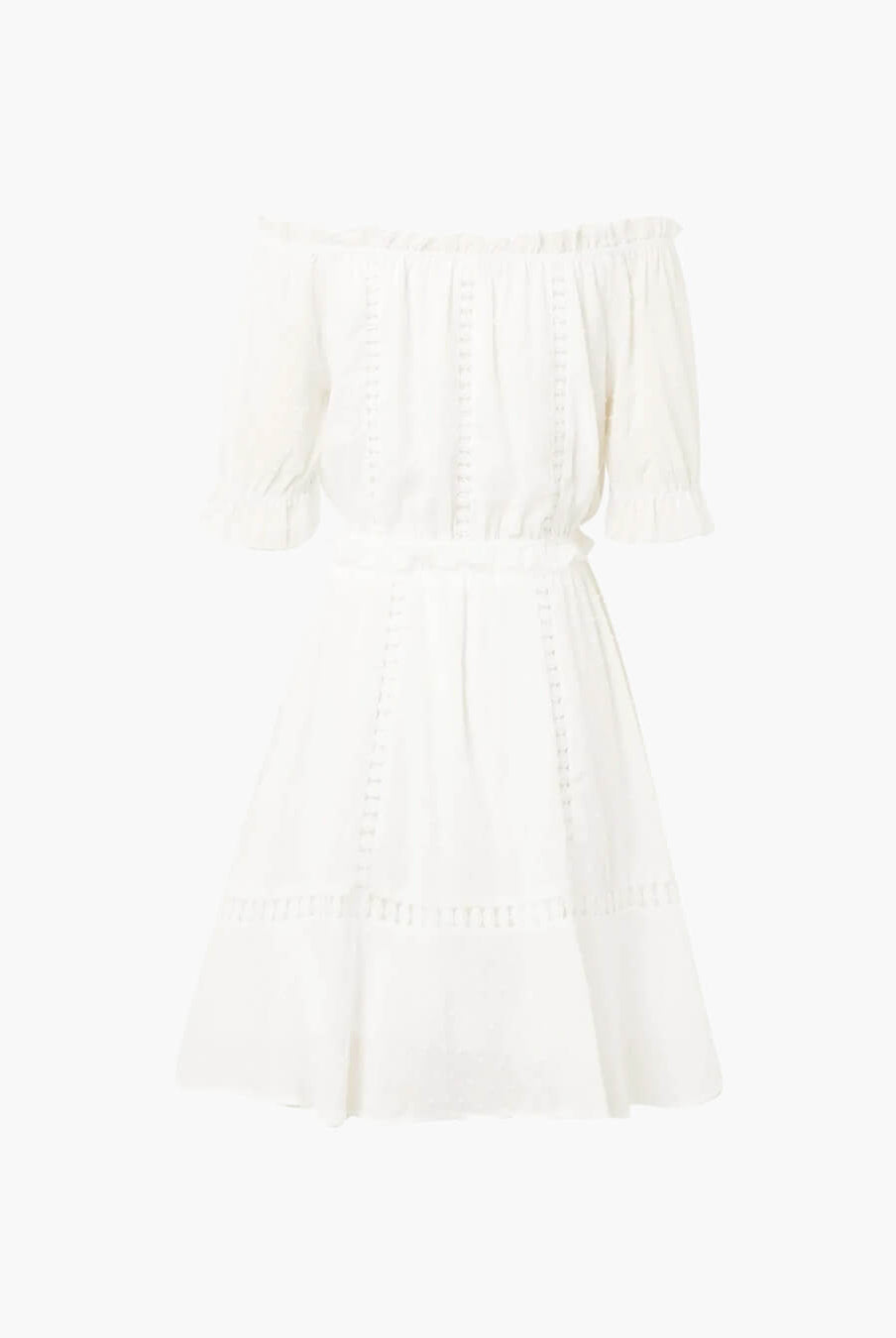 SOERA Connie Swiss Dot Ruffled Crop Top Skirt Set - Matching Sets - 1005008886382360-;QW1776154513860192734 M