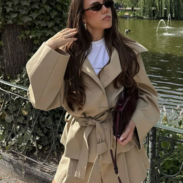 SOERA Debra Belted Jacket & Shorts Set - Matching Sets - 1005009892467660-;yh1772135167935496248 Shorts L