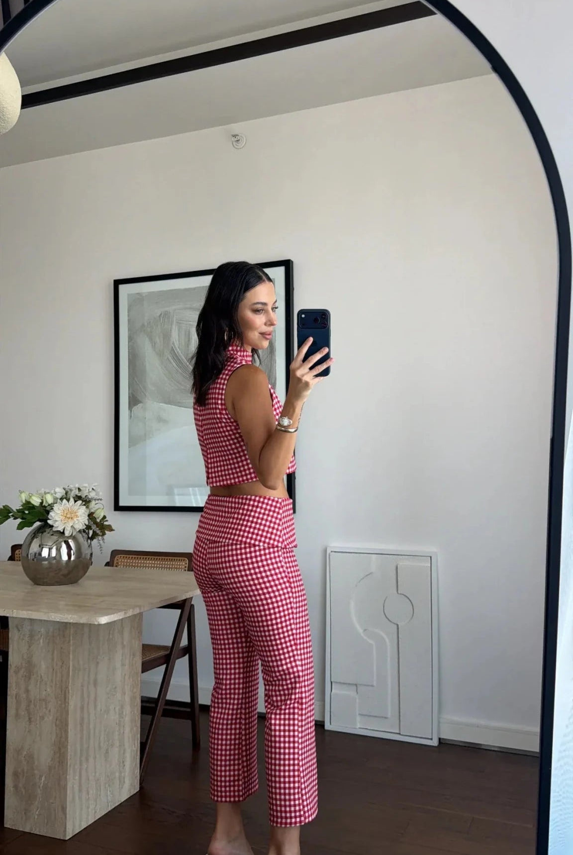SOERA Sophia Plaid Crop Top Co-Ord Set - Set - SOERA-100355-M-OS-10947 M