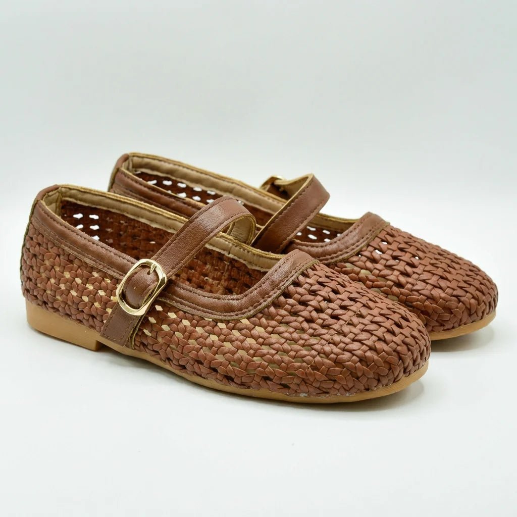 SOERA Beatrice Woven Mesh Mary Jane Flats - Shoes - 36