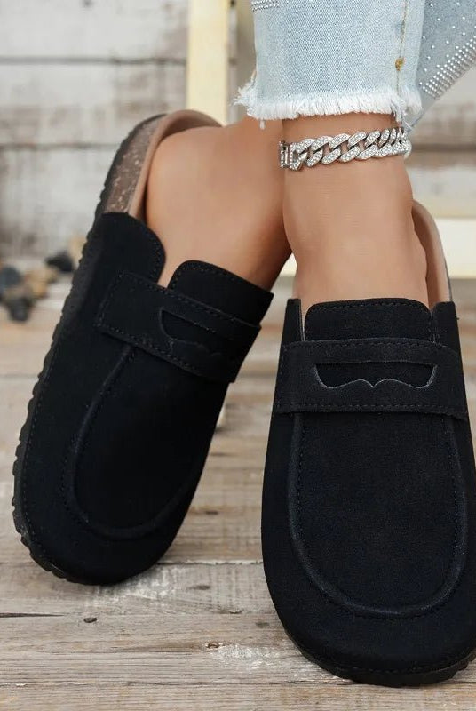 SOERA Bianca Cork Suede Mules - Shoes - Beige 36