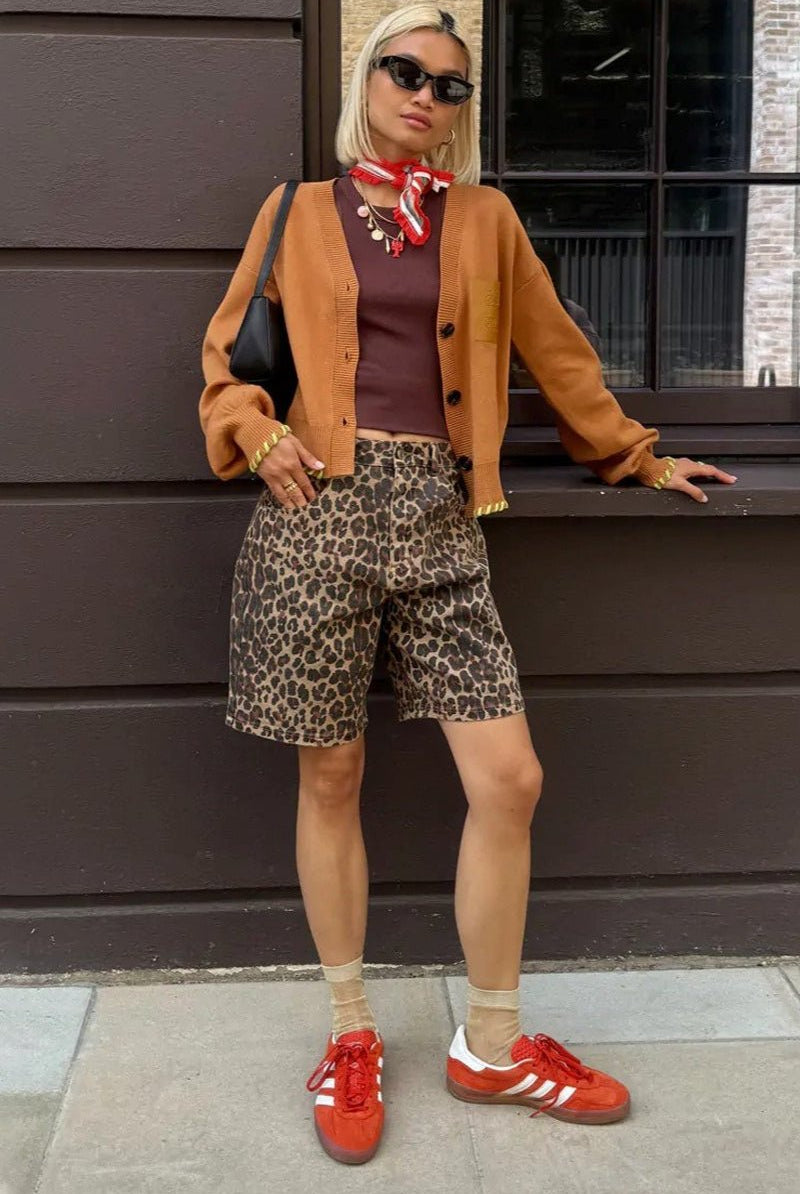 SOERA Margot Leopard Print Shorts - Shorts - SOERA-010243-LEO-M-83747 M