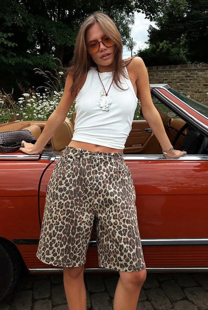 SOERA Margot Leopard Print Shorts - Shorts - SOERA-010243-LEO-S-50979 S