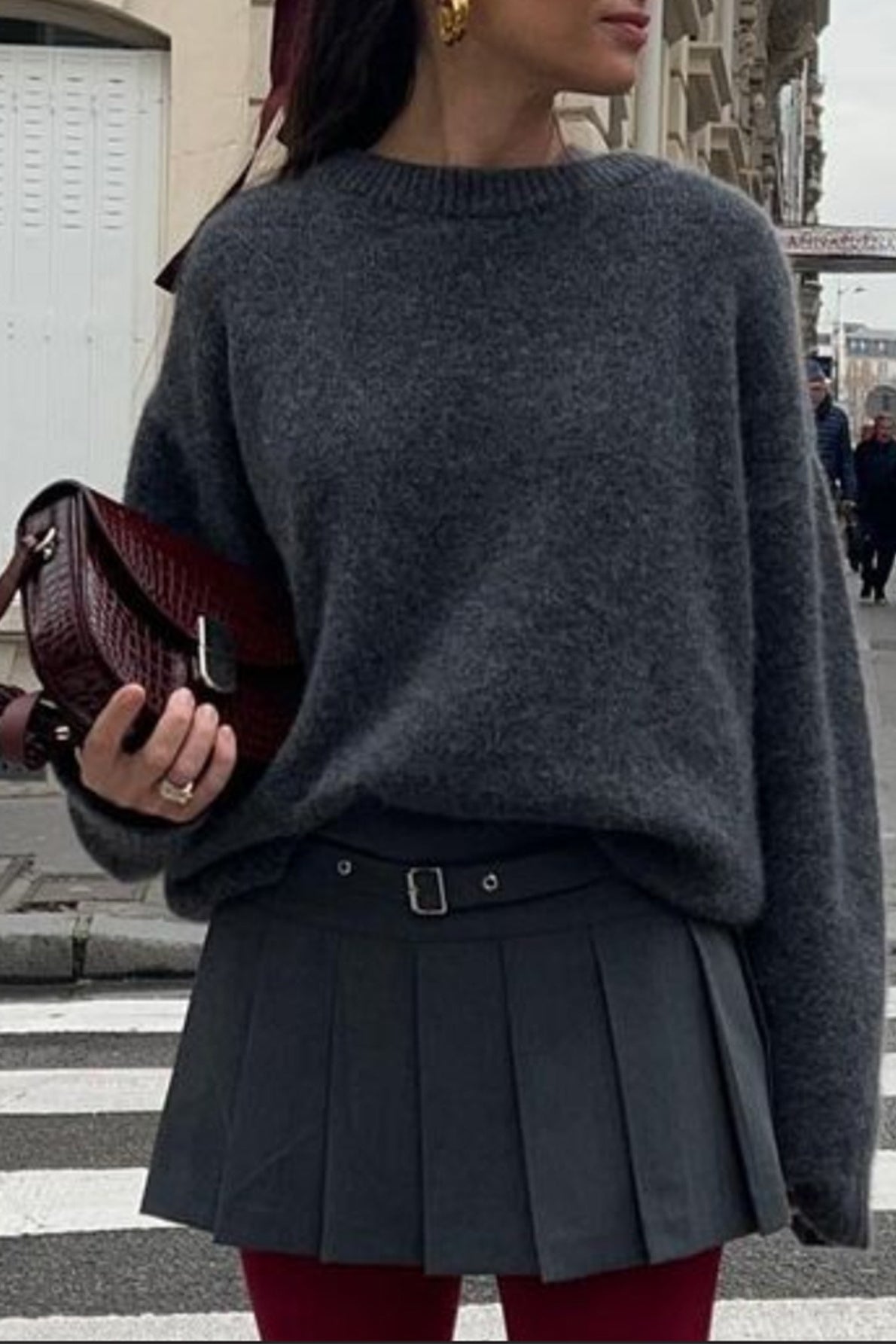 SOERA Angela Ribbed Knit Sweater - Sweater - SOERA-822083-S-GREY-92707 S Grey