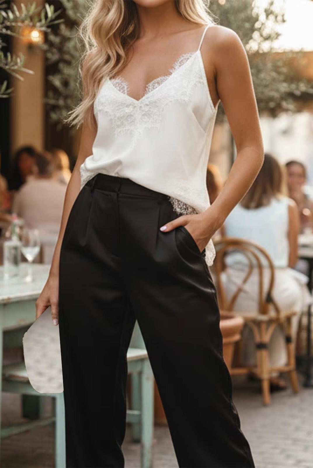 SOERA Bianca Satin Camisole Top - Top - SOERA-957635-DEF-OS-62947 White S