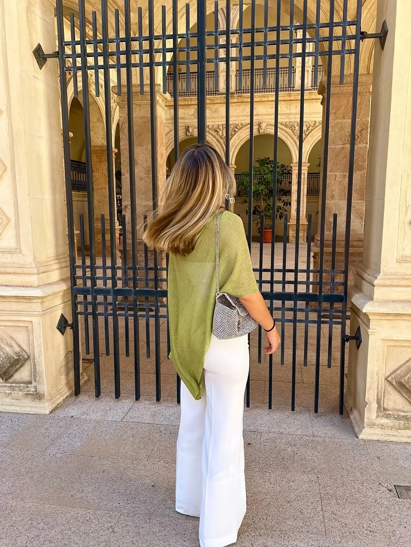 SOERA Celeste Batwing Knitted Shawl Top - Top - Olive M