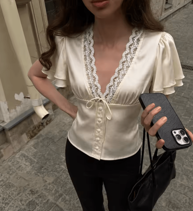 SOERA Beatrice Blouse - Tops - Beige S