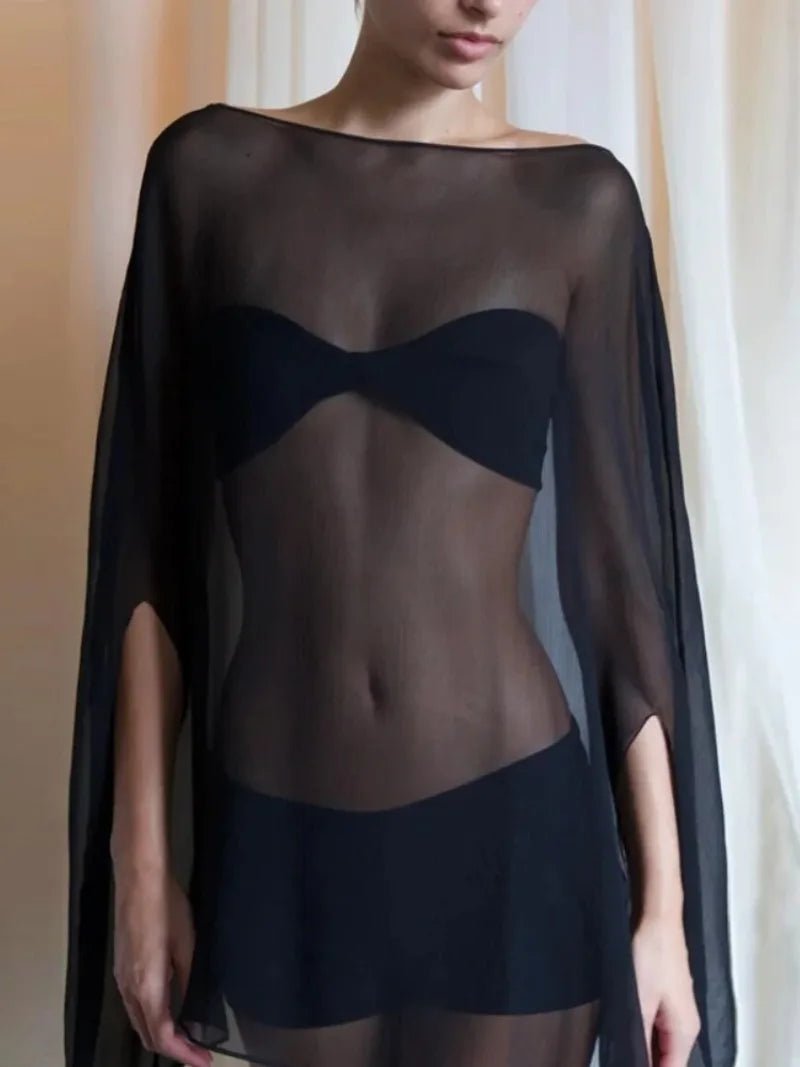 SOERA Samantha Loose Blouse Cover-up - Tops - 1005010082385565-;Zx1772135168764672286 White S
