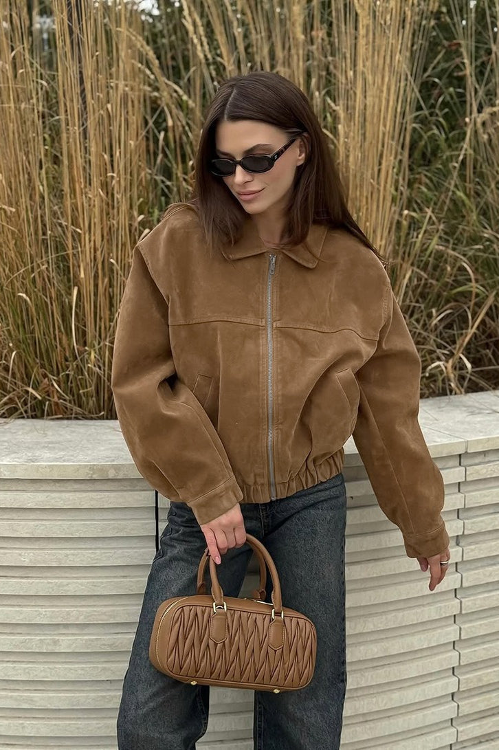 Genoveva ante cremallera chaqueta relaxed
