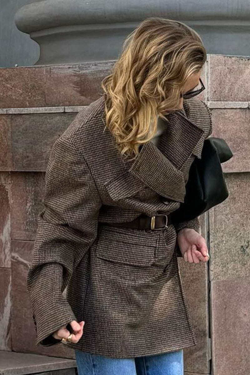 Abrigo estructurado Anna de tweed