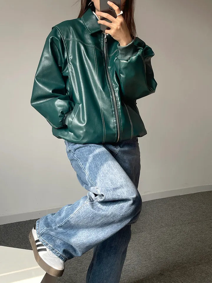 Brooke bomber con cremallera