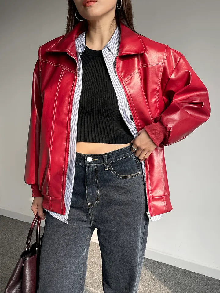 Brooke bomber con cremallera