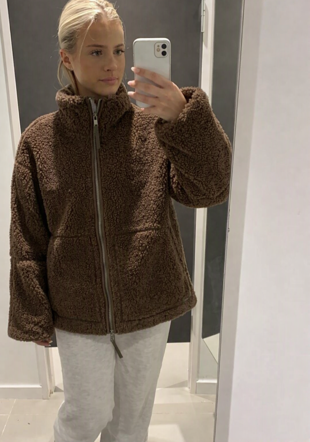 Chaqueta Teddy con Cremallera Tidy