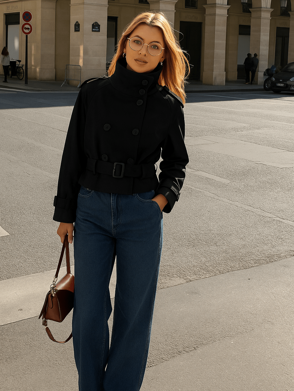 Chic Cropped Trench Coat for Women - Stylish, Durable Outerwear 7