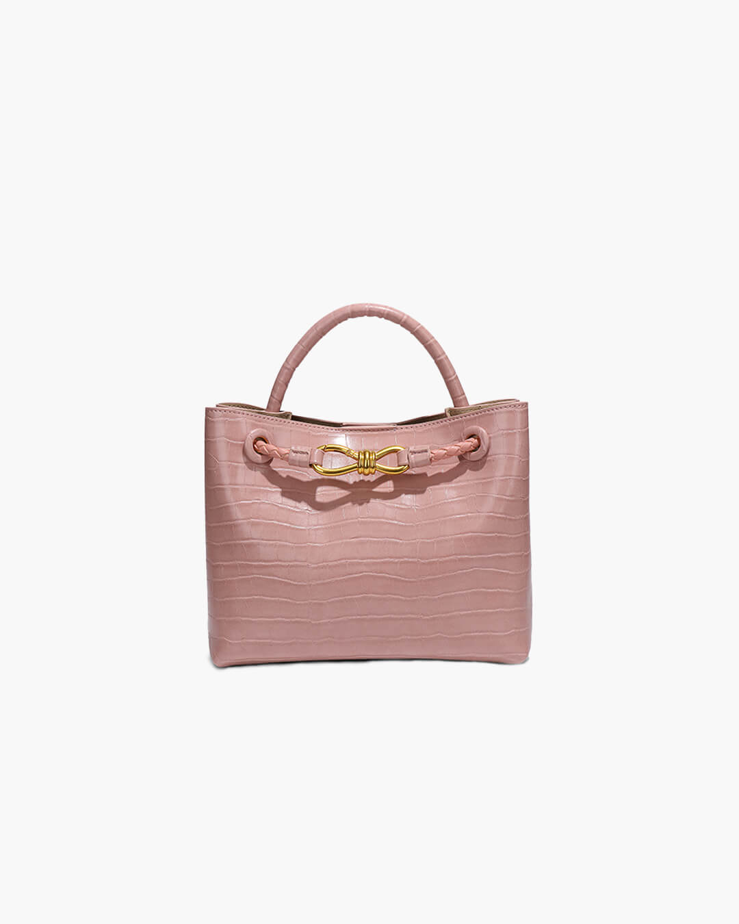 Mala Lucia em Pele Vegan com Relevo Crocodilo