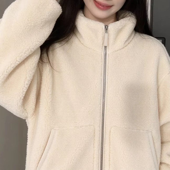Chaqueta Teddy con Cremallera Tidy