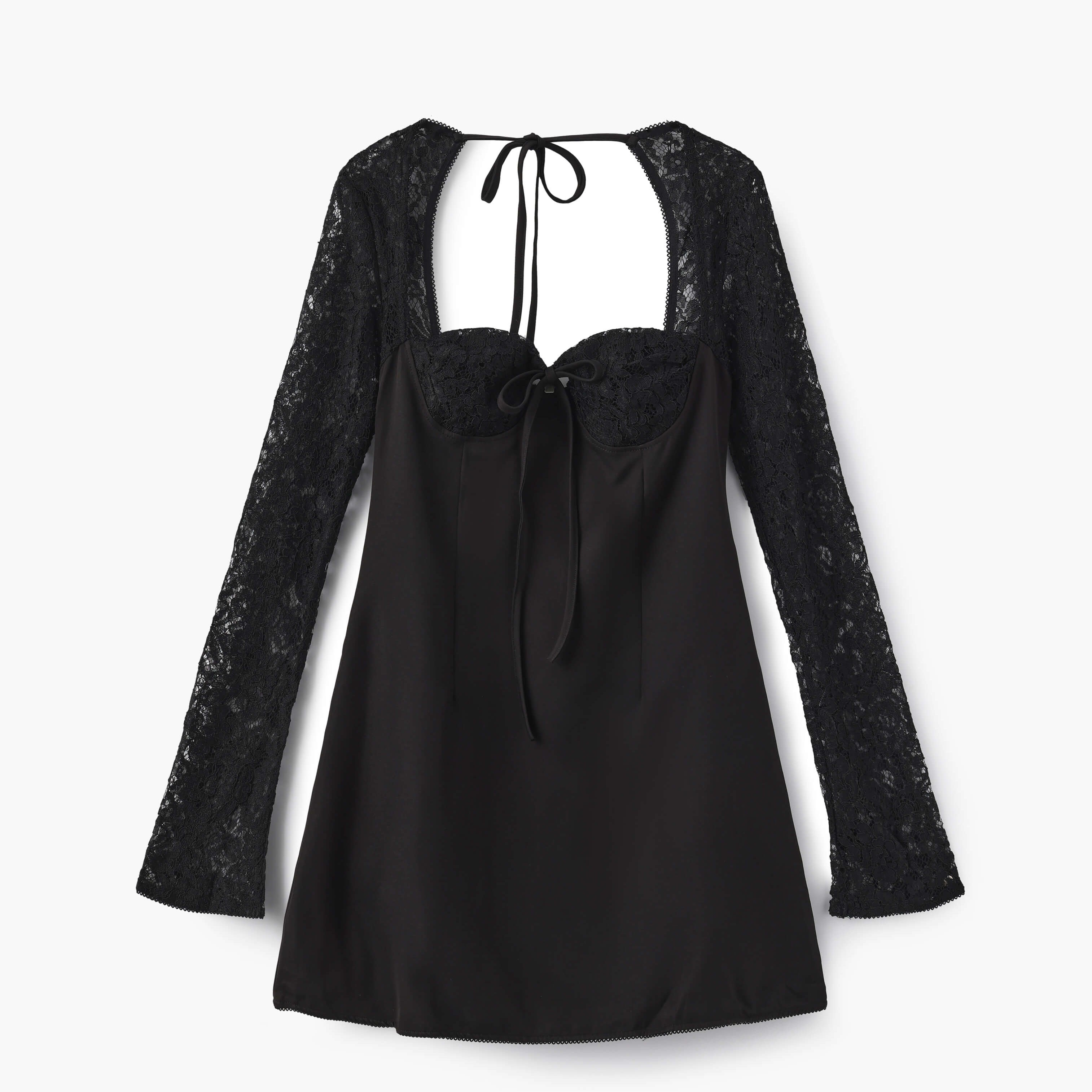 Minivestido Louise com detalhes em renda