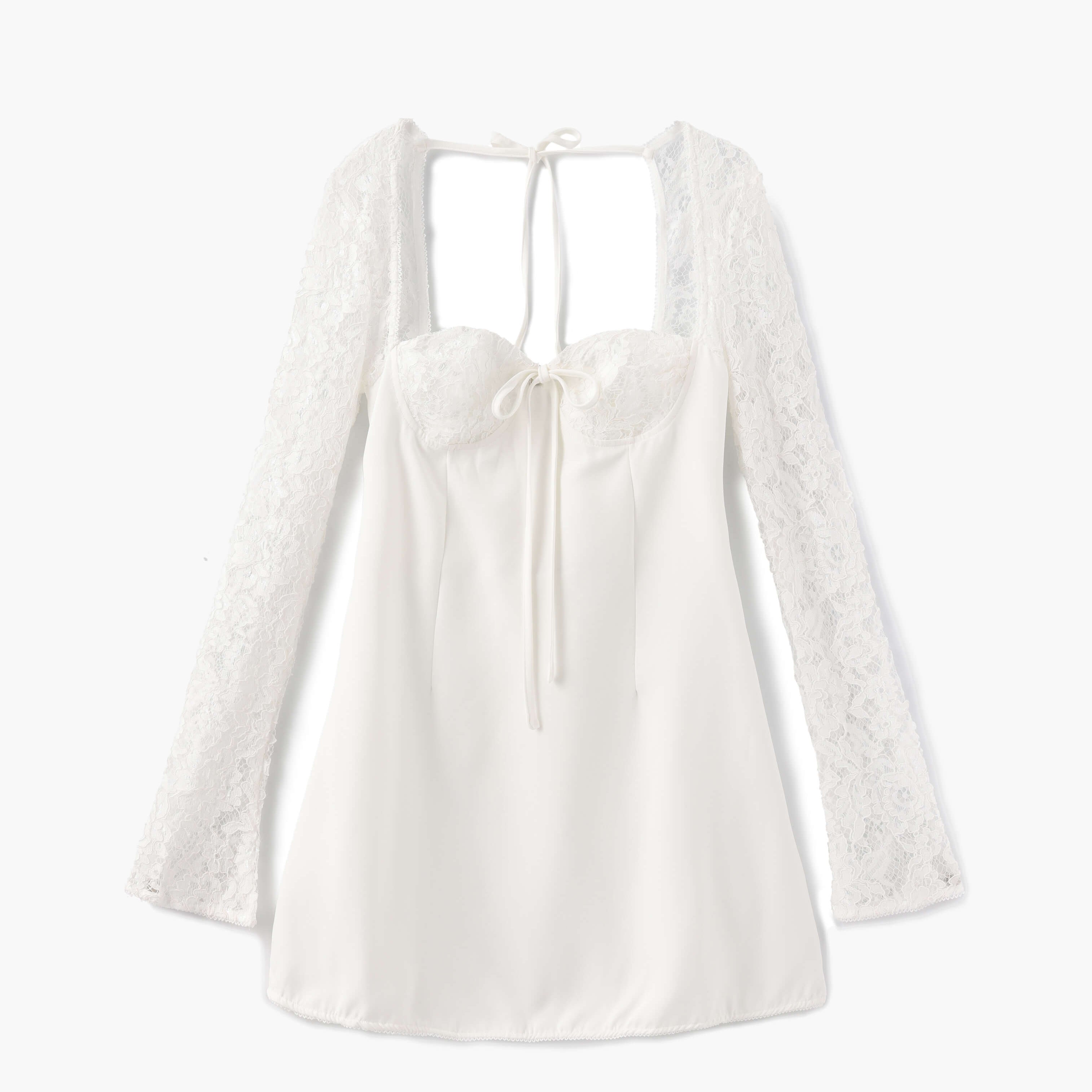 Minivestido Louise com detalhes em renda