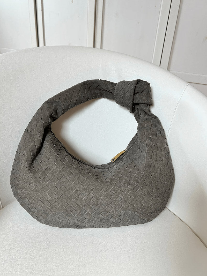 Woven bag medium suede - SOERA Store