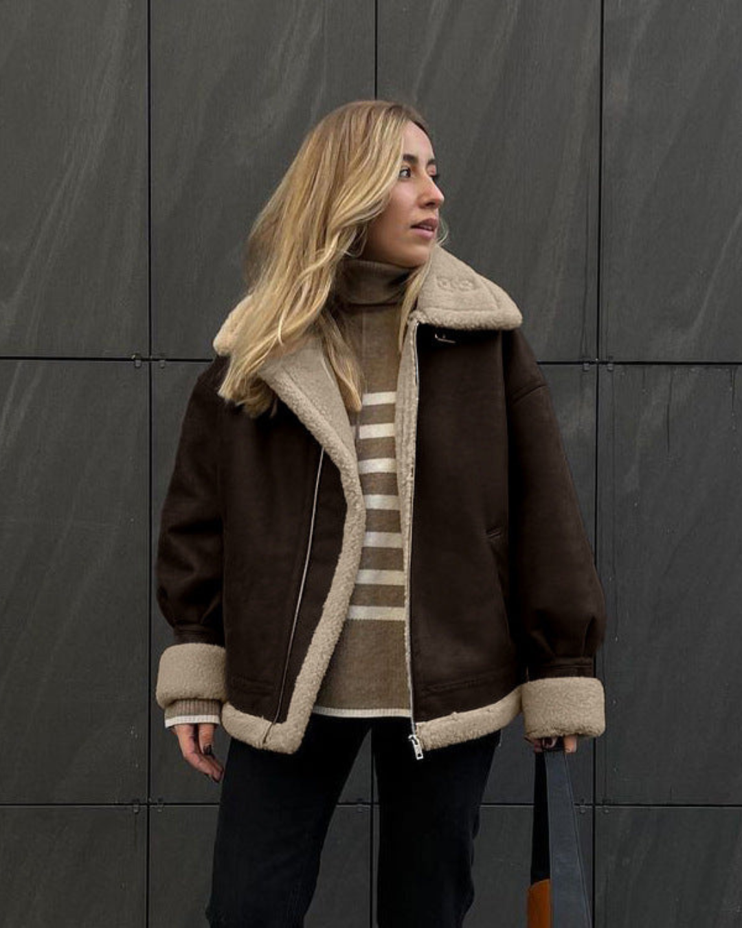 Suede & Shearling Jacket - Cozy Warmth, Stylish Design for Fall/Winter 0