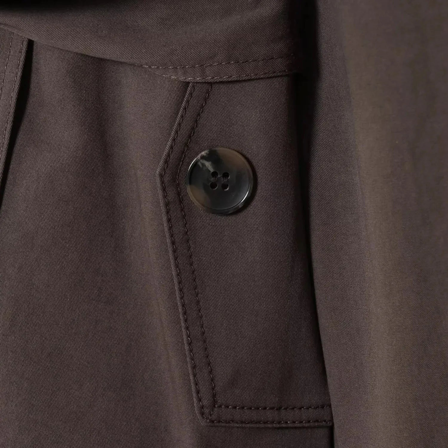 Women's Double-Breasted Black Trench Coat With Belt - Stylish Long Sleeve Lapel Outerwear for Spring and Autumn 2