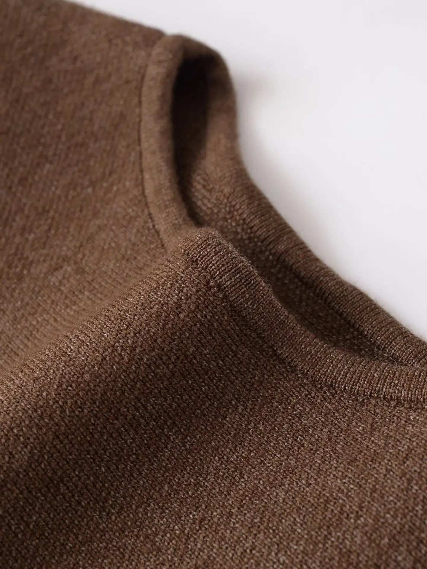 Women's Oversized Brown Cape-Style Knit Sweater - Chic O-Neck Pullover 4