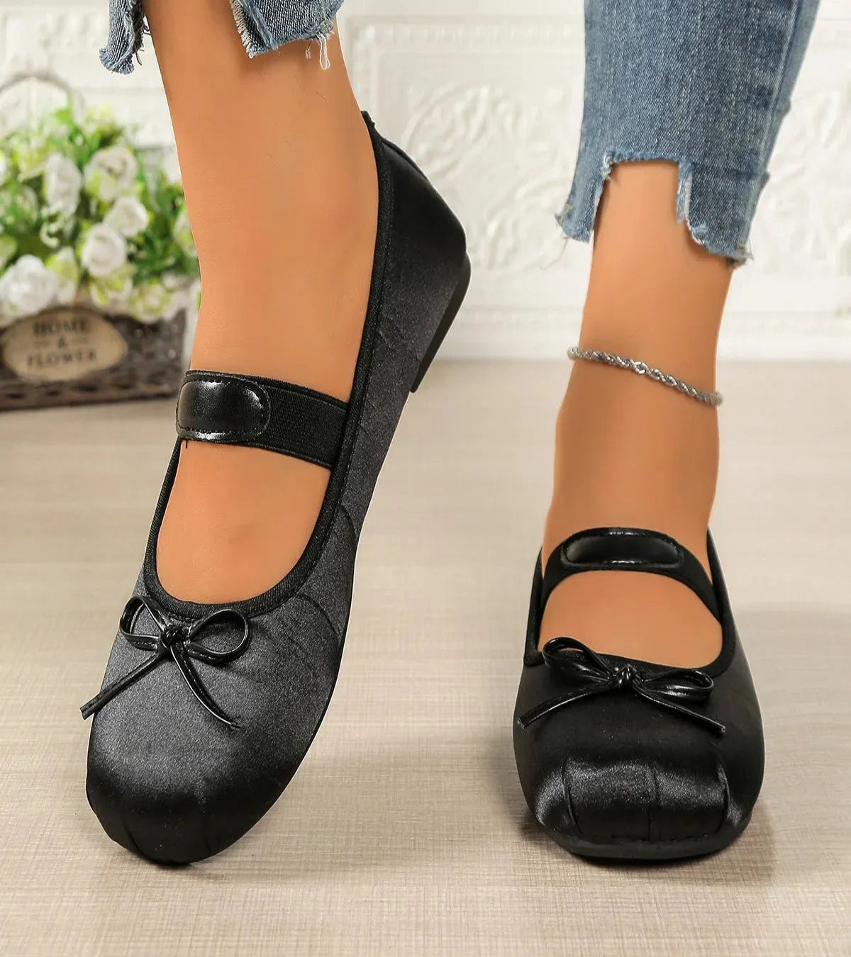 Angela Bowtie Ballet Flats