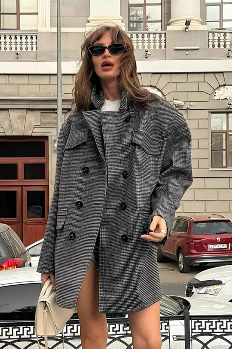 Abrigo estructurado Anna de tweed